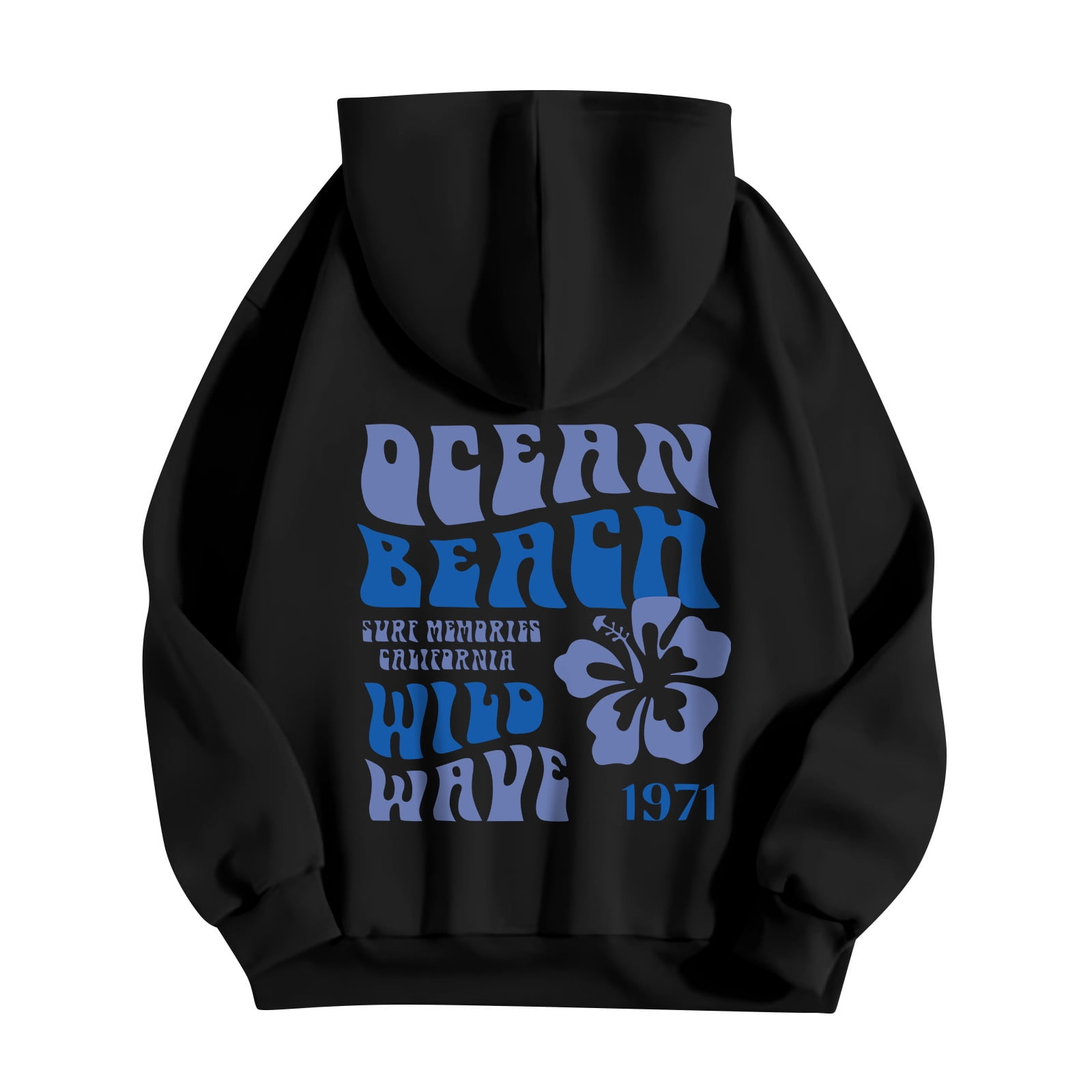 Oversized Puff Print Hoodie For Women & Teens – Trendy Y2K Sweatshirt With Pocket, Comfy Preppy Top
