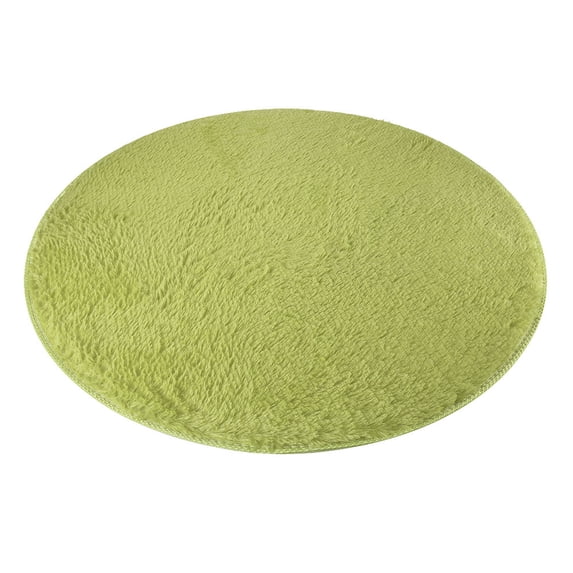 Clearance! CICRKHB Carpet Clearance 80cm Soft Coral Velvet Round Rug Anti-Skid Doormat Carpet Bath Living Room Rug