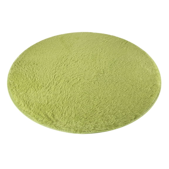 Clearance! CICRKHB Carpet Clearance 80cm Soft Coral Velvet Round Rug Anti-Skid Doormat Carpet Bath Living Room Rug