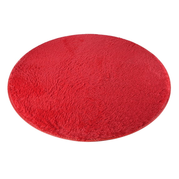 Clearance! CICRKHB Carpet Clearance 80cm Soft Coral Velvet Round Rug Anti-Skid Doormat Carpet Bath Living Room Rug