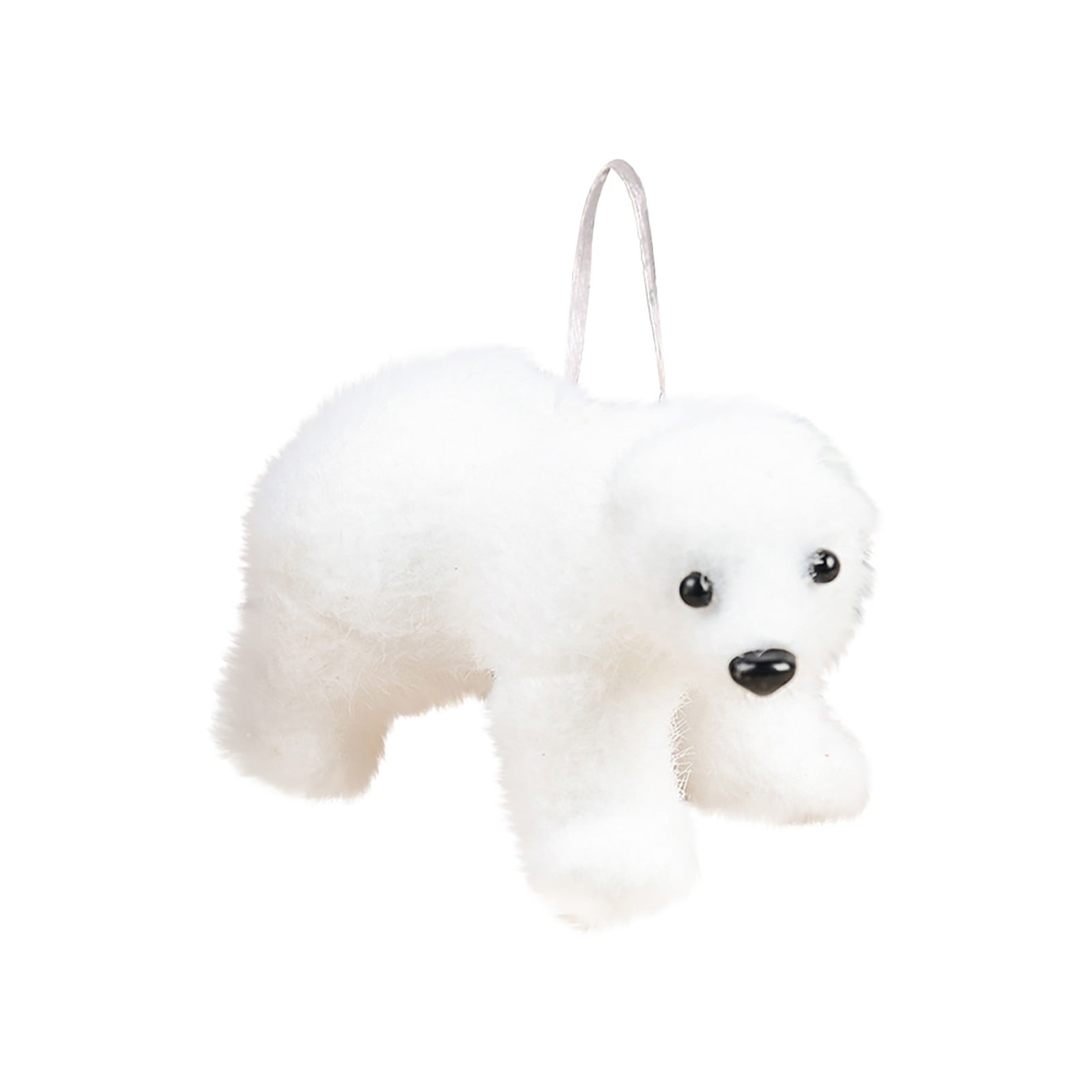 Clearance! CICRKHB Christmas Ornaments, Mini Cute Plush White Bear