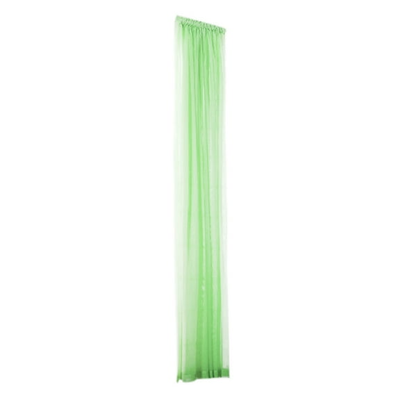 Clearance! CICRKHB Curtain 1 Pcs Pure Color Tulle Door Window Curtain Drape Panel Sheer Scarf Valances Green