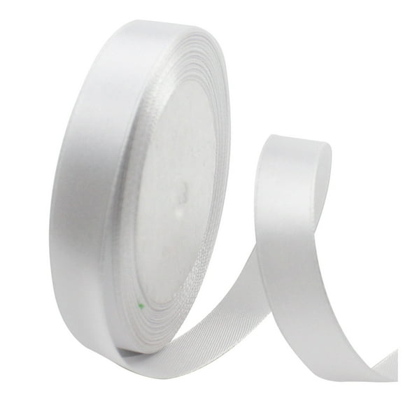 CICRKHB Clearance Decorative Gift Ribbon Wide Ribbon Fabric Ribbon Wedding, Baptism and Birthday Gift White, Decorative Gift Silk Bandwidths and Ribbons Fabric Ribbons for Wedding, Christe, 1*Ribbon