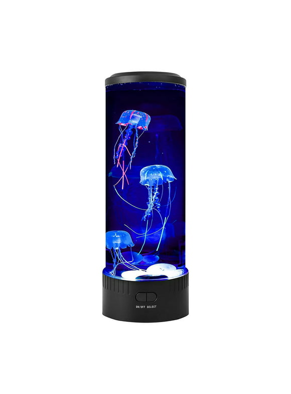 Clearance! CICRKHB Night Lights Clearance Lava Lamp Led with 7 Color Changing Light Round Aquarium Lamp Night Lamp Black