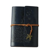 Clearance! CICRKHB Notebook Clearance Classic Kraft Paper Strap Notebook Portable Creative Butterfly Diary Book Gift Blue