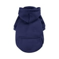 thumbnail image 1 of Clearance! CICRKHB Small Dog Sweater Autumn and Winter Sweater Denim Pocket Two Legged Clothes Sports Style Pet Clothes Dog Cat Clothes Pet Supplies Pet Supplies Navy, 1 of 2