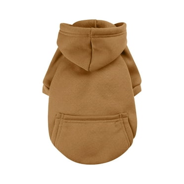 Clearance! CICRKHB Small Dog Sweater Autumn and Winter Sweater Denim Pocket Two Legged Clothes Sports Style Pet Clothes Dog Cat Clothes Pet Supplies Pet Supplies Coffee