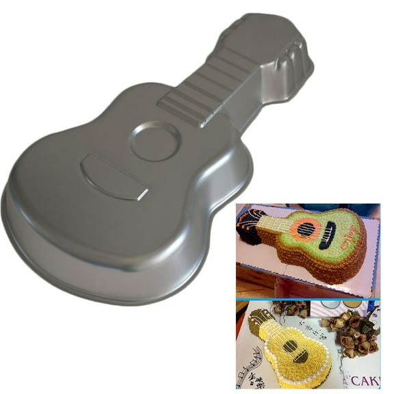 Clearance Cake Mould under $10,Guitar Cake Decoration Aluminum Cake Baking Tray Baking