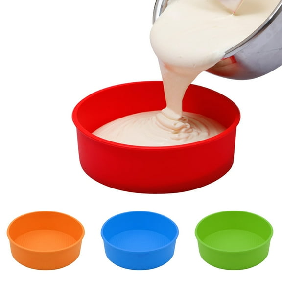 Clearance Cake Mould under $5,Baking Silicone Baking Silicone Round Baking Cake Kitchen，Dining & Bar