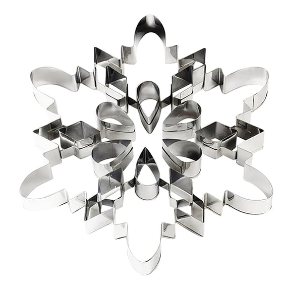 Clearance Cake Mould under $5,Large Snowflake Cookie Cutter 7.5 Inch –Tin Plated Steel Cookie Cutters Large Snowflake Cookie