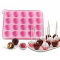 thumbnail image 1 of Clearance Cake Mould under $5,Pan Tray Cupcake Balls 20 Silicone Lollipop Non Stick Odor Cake Mould, 1 of 5