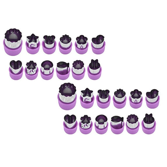 Clearance Cake Mould under $7 12Pcs Fruit Star Shape Fondant Cake Cookie Plunger Mould Mold Cutter Tools