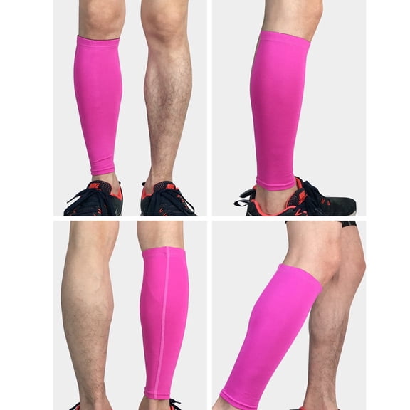 Clearance! Calf Compression Sleeve Leg Performance Support Shin Splint & Calf Pain Relief Hot Pink