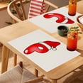 thumbnail image 1 of Clearance! Caoblia 26 Letters Christmas Placemats 12x18" Washable Wipeable Heat-Proof Christmas Placemats for Kitchen, Dining Table, Holiday, Party Decor Supplies, Christmas Decorations, 1 of 4