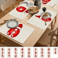 thumbnail image 1 of Clearance! Caoblia 26 Letters Christmas Placemats 12x18" Washable Wipeable Heat-Proof Christmas Placemats for Kitchen, Dining Table, Holiday, Party Decor Supplies, Christmas Decorations, 1 of 4