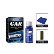 Clearance! Car Headlight Restoration Set Fluid Repair Kit Plastic Light Polish Cleaner Xmas S4N4