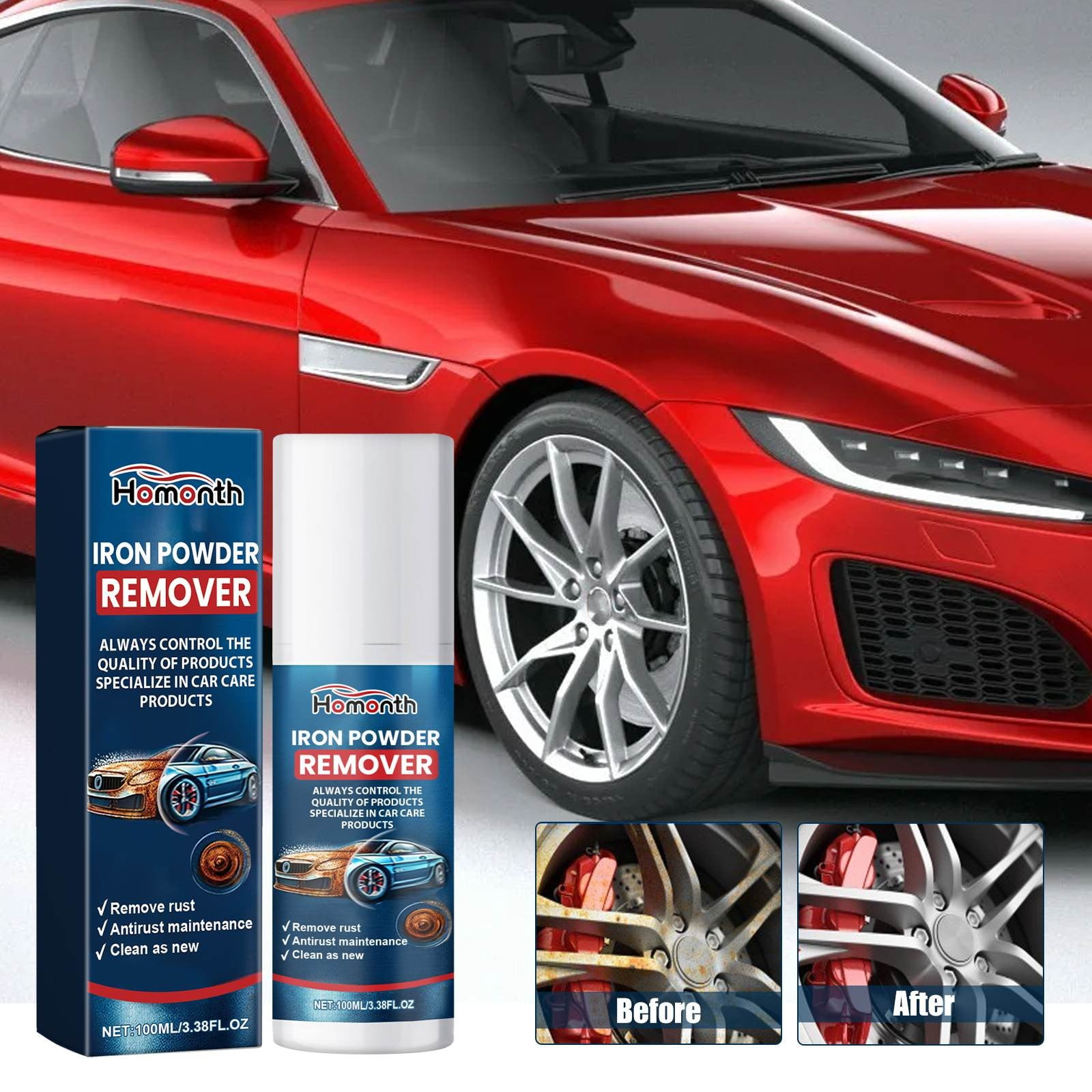 Clearance Car Rust Removal Spray Iron Powder Remover Multifunctional