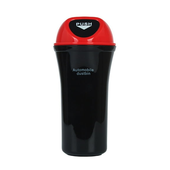 Hvmvliv Car Trash Can Mini Auto Car Garbage Can Automotive Vehicle Rubbish Bins, Small Trash Can Cup Holders For Car Red