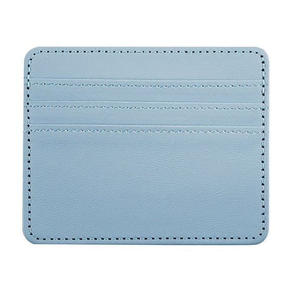 Clearance! Card Holder, Hilingoto Card Holder Card Storage Bag Blue, Credit Card Holder Slim Minimalist Front Id Small Compact Leather, Office Stationery Back-To-School Season Gift