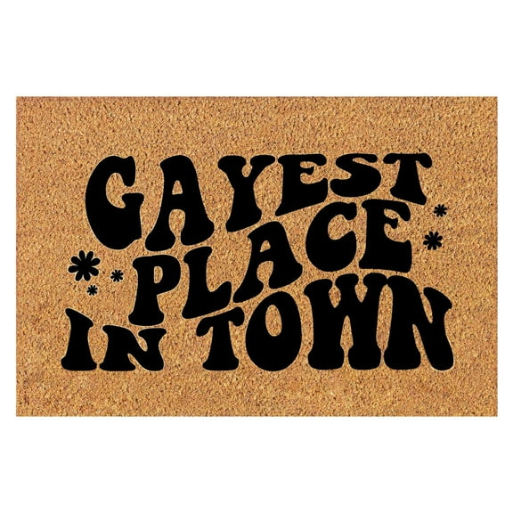 BIZHUA Gay Letter Carpet Non Slip Entry Door Entrance Mat Absorbent Bathroom Kitchen Porch Floor Mat1X Floor Mat