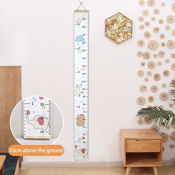 Clearance! Cartoon Baby Kids Growth Chart Record Wood Frame Height Measurement Ruler Wall Sticker Girls Room Wall Decoration 8.7*2.4*2.4 in C