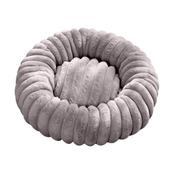 Hvmvliv Cats Bed Dogs and Cats Bed Donut Warming Cozy Soft Round Bed Plush Pet Cushion Bed for Small Medium Dogs and Cats 19.7x19.7in