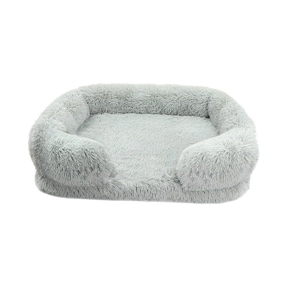 Hvmvliv Cats Bed Indoor Dogs and Cats Bed Winter Warming Comfy Soft Bed Plush Pet Cushion Bed for Small-Sized Dogs and Cats 15.7x11.8x4.7in