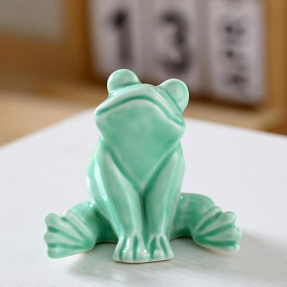 Clearance! Ceramic Frog Toilet Bolt Covers Decorative,Tall Toilet Bolt Caps,Cute Frog Toilet Screw Cover Caps, Toilet Caps for Bottom of Toilet for Bathroom Decor, Easy to Install A