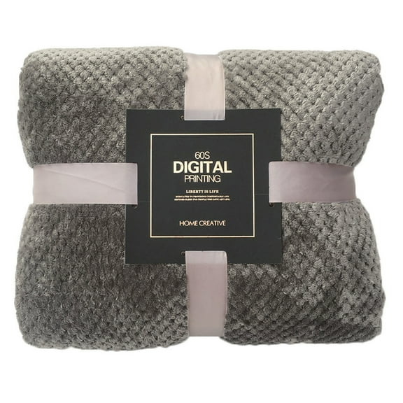 Clearance！ Chaoliuy Heavy Blanket Twin Xl Blankets for Bed Soft Warm Plaid Fleece Bed Blanket Large Mesh Flannel Blankets Thick Breathable