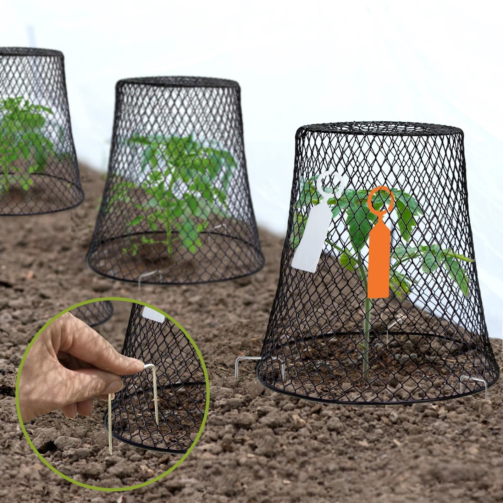 Clearance!Chicken Wire Cloche Plant Covers Garden Netting Metal Heavy Duty Plant Protectors From Animals