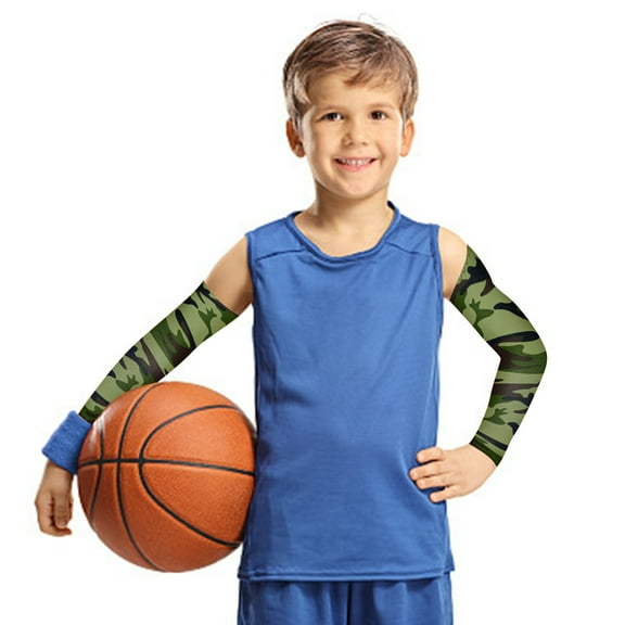 Clearance! Children's Sleeve Elastic Sunscreen Arm Sleeve Suitable for Children Outdoor Sports Arm Sleeve Bright Colors 1 Pair Ice Sleeves for Children, Children's Boys and Girls Sleeves Ba Hilingoto