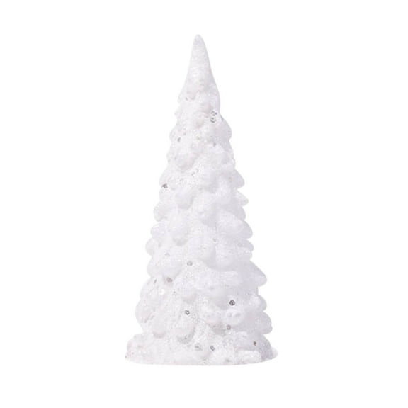 Christmas 1 Pack Acrylic Christmas Tree Lamp, Enchanted Light Up 7 Colors Changing Lights, 5 x 2 Inch Mini Christmas Tree with Lights for Room Table Decor （1Pcs）