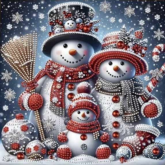 Clearance! Christmas 5D Special Shape Kit - Diamond Painting Unframed Art, DIY Craft for Adults, Wall Decor, Holiday Gift
