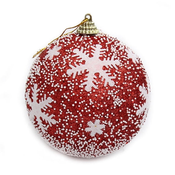 OAVQHLG3B Christmas Ball Ornaments Glitter Sequin Foam Ornaments Hanging Christmas Tree Ball Decorations Indoor Outdoor for Xmas Wedding Party Holiday Decor