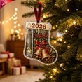 thumbnail image 1 of Clearance! Christmas Bell Cash Gift Holder Ornament, 2026 Acrylic Stocking Money Holder, Indoor Outdoor Home Decor, Christmas Decorations for Xmas Tree Holiday Gifting, 1 of 7