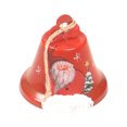thumbnail image 1 of Hvmvliv Christmas Bell Decorations (3.14x3.14x2.95in) Metal Bells For Christmas Decoration Hanging Christmas Tree Decorations Santa Snowman Bells Christmas Props Red, 1 of 5