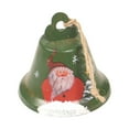 thumbnail image 1 of Hvmvliv Christmas Bell Decorations (3.14x3.14x2.95in) Metal Bells For Christmas Decoration Hanging Christmas Tree Decorations Santa Snowman Bells Christmas Props Green, 1 of 5