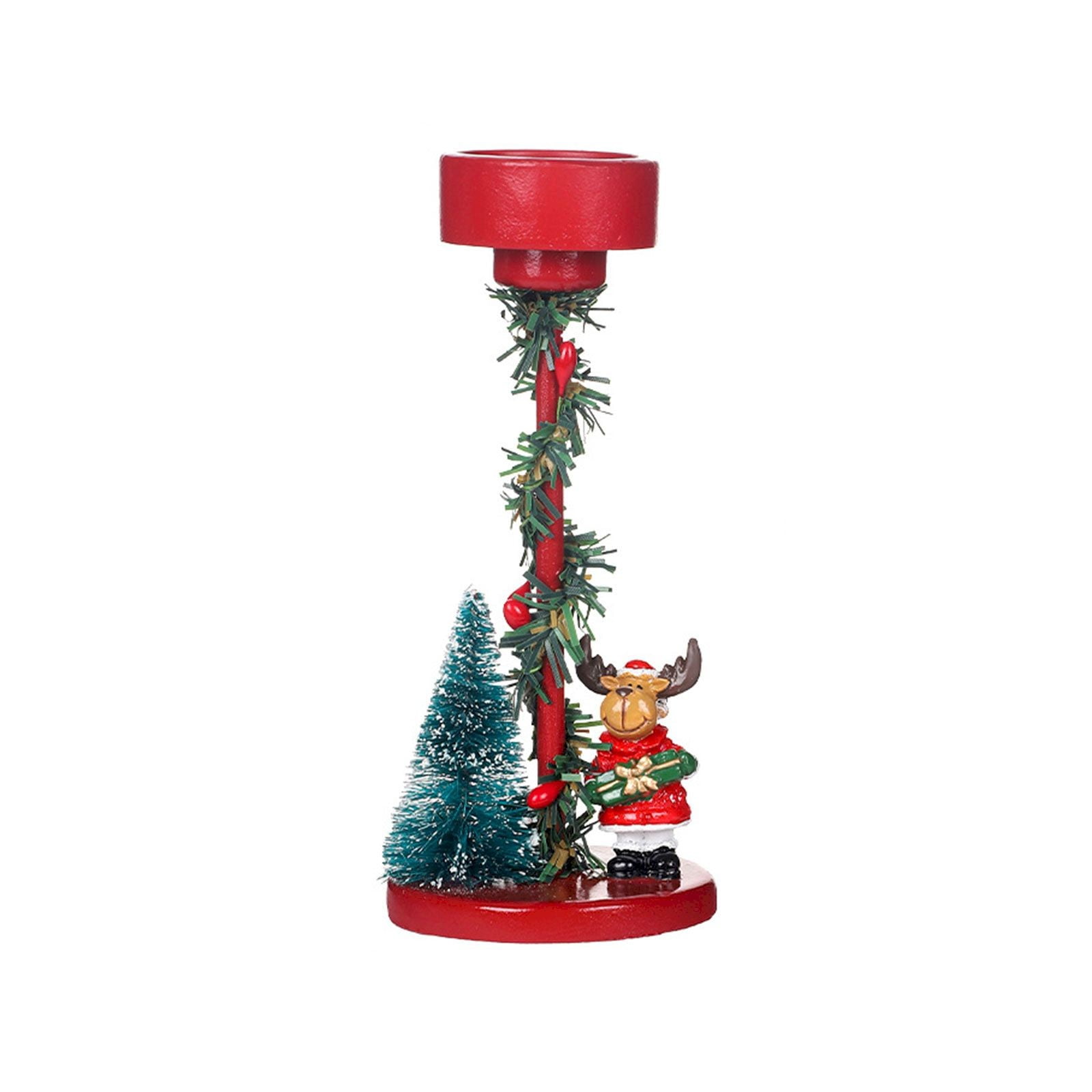 (Clearance) Christmas Candle Holder Decorative Reindeer Candle Holder