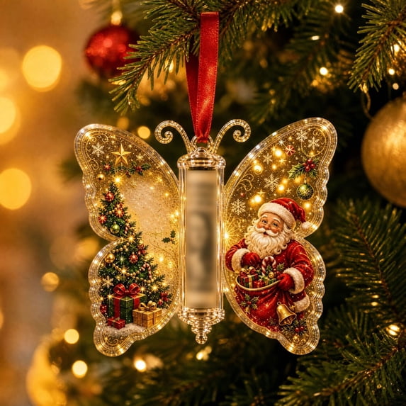 Clearance Christmas Cash Gift Butterfly Shaped Ornament, Unique Christmas Tree Money Holder Decor, Secret Santa Gift & Festive Party Favor
