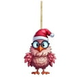 thumbnail image 1 of Clearance! Christmas Chicken Ornament Set, Funny Acrylic Chicken Xmas Tree Decorations, Hanging Chicken Decor with Hanging Rope Rooster Christmas Tree Pendants for Christmas Tree Door Window Car, 1 of 3