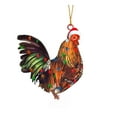 thumbnail image 1 of OAVQHLG3B Christmas Chicken Ornament Set, Funny Acrylic Chicken Xmas Tree Decorations, Hanging Chicken Decor with Hanging Rope Rooster Christmas Tree Pendants for Christmas Tree Door Window Car, 1 of 3