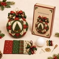 thumbnail image 1 of Clearance! Christmas Classics Patchwork Ornament DIY Kit, No-Sew Ornament Kit (Christmas Tree), 1 of 7