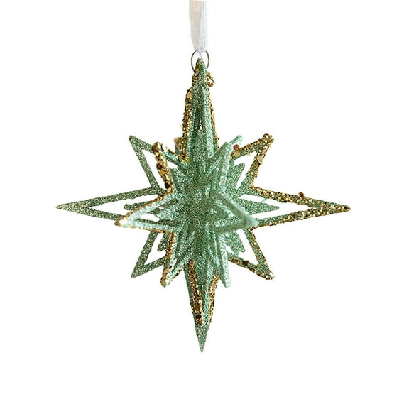 Clearance Christmas Decoration Christmas Trees Three-dimensional Octagonal Star Decorations Store Mood Decoration