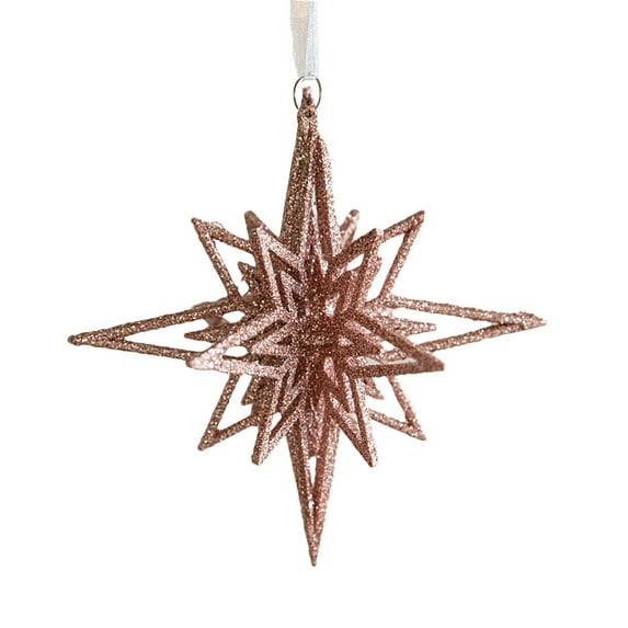 Clearance Christmas Decoration Christmas Trees Three-dimensional Octagonal Star Decorations Store Mood Decoration