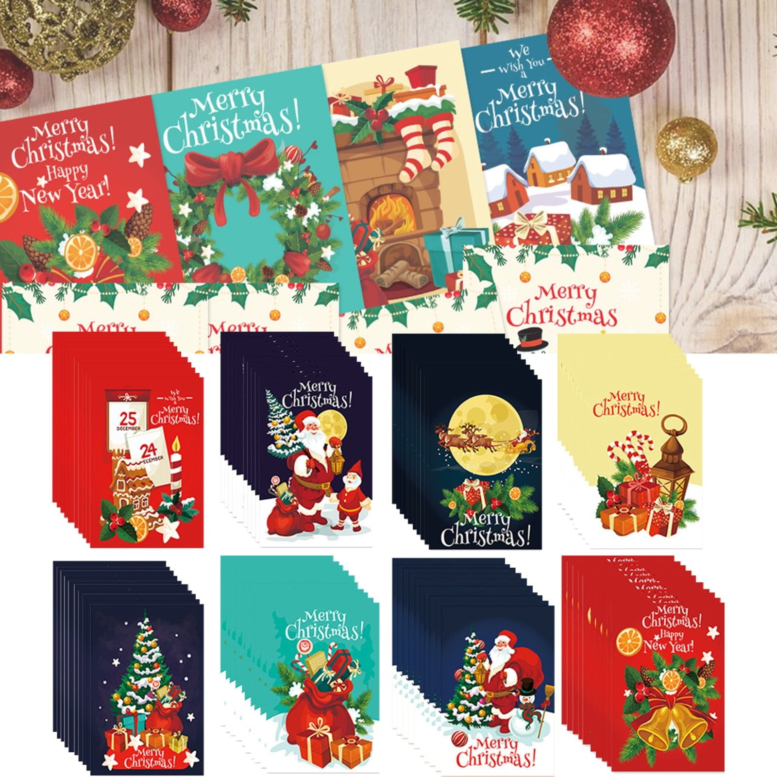 Christmas Decoration!Giyblacko 80 Pcs Tree Christmas Cards Merry