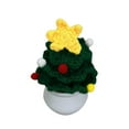 thumbnail image 1 of Clearance Christmas Decoration Mini Christmas Tree, Knitted Mini Simulated Christmas Tree Potted Plant Knitted Christmas Decorations Gifts for Kids, 1 of 6