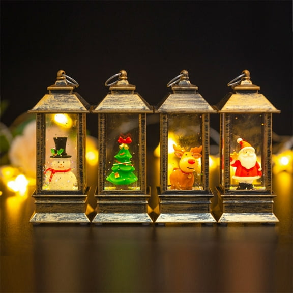 Clearance Christmas Decoration Wind Lights Crystal Lights Santa Claus Christmas Party Decoration Christmas Ornament 30ml