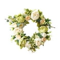 thumbnail image 1 of 15.7" Artificial Wreath, Spring Summer Wreath For Front Door Outside Farmhouse Decor Wreath Window Hanging Wall Party Wedding Decoration, 1 of 4