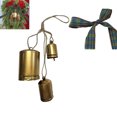thumbnail image 1 of Clearance Christmas Decorations Christmas Decor Xmas Gifts Set Of 3 Christmas Bell Brass Cow Shabby Style Metal Hanging Giant Cow Bells Decor, 1 of 6