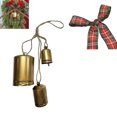 thumbnail image 1 of Clearance Christmas Decorations Christmas Decor Xmas Gifts Set Of 3 Christmas Bell Brass Cow Shabby Style Metal Hanging Giant Cow Bells Decor, 1 of 6